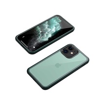 Apple Uyumlu iPhone 12 Kılıf Ön Arka Tam Kapatan Premium 360 Tam Koruma Lüx Kapak Siyah