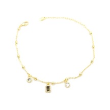 Renkli Taşlı Halhal - Siyah Diğer