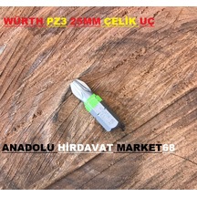 Würth Pz3 Yıldız Bits Uç 25 Mm Cobalt Çelik Vida Sıkma Ucu Kalın