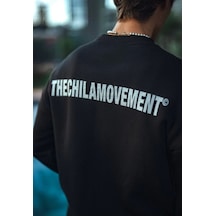 Yake Store Kışlık Bisiklet Yaka Oversize Baskılı Sweatshirt - Siyah - Siyah Yake Store Kışlık Bisiklet Yaka Oversize Baskılı Sweatshirt - Siyah - Siyah