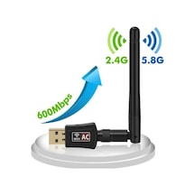 Platoon Pl-9334 600mbps Usb Antenli Pc Wifi Kablosuz Alıcı Adaptör Wlan