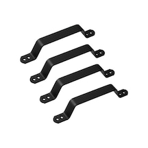 Mat Siyah Renk Metal El Tutamagı 4 Adet Çekme Kolu Kapı Tutma Kulbu 17 Cm Kulp Kapı Tutamağı Kulbu