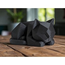 Kedi Ev Aksesuarları Arasında Popüler Hediyelik Dekoratif Obje Figür 15 Cm