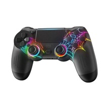Ps4/pc Uyumlu Rgb Çift Motor Titreşimli Spiderman Bluetooth Oyun Kolu