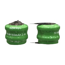2.4v 2s1p 60 Mah 2 Pin Nı-mh Buton Pil