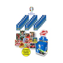 Almanya Euro 2024 Avrupa Şampiyonası Match Attax- 24 Adet Futbolcu Sticker Paketi 144 Adet Sticker