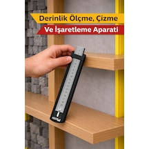 Derinlik Ölçme, Çizme Ve İşaretleme Aparatı Siyah