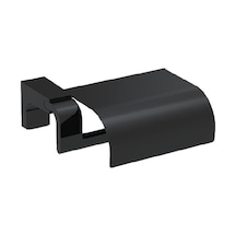 Duxxa F1 Siyah Kapaklı Tuvalet Kağıtlığı