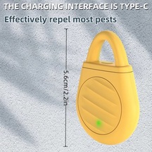 Lumaworld Ses Dalgası Teknolojili Evcil Hayvan Zararlı Kovucu - Usb Şarj Edilebilir Sarı