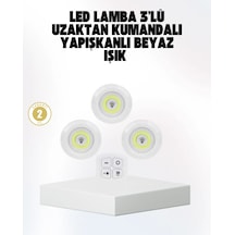 Kablosuz Gün Işığı 3 Lü Led Spot Lamba Kumandalı Diğer