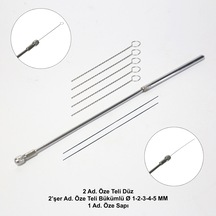 Öze Teli Düz + Öze Teli Bükümlü Ø 1-2-3-4-5 mm ve Öze Sapı 13’lü