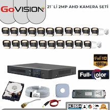 21 Li 2mp Full Color 3.6mm Lens 1080p Fullhd Warmled Ahd 32 Kanal Bullet Set