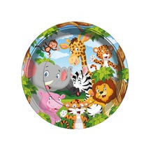 Safari Temalı Karton Tabak 8'li