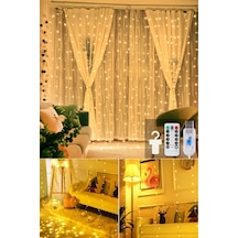 Technojet 3x2 metre 200 Ledli Dekoratif Peri Telli Perde Led Işık Gün Işığı