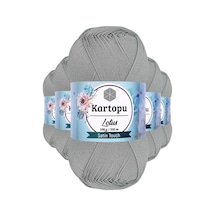 Tedar 5 Adet Lotus Bikini Büstiyer Bluz Örgü İpi K941 Açık Gri Najmaddin (No:1) 8.5Cm X 10.5 Cm
