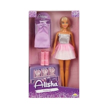 01423 Sun-rst-sıs-mnk- Alisha Gece Elbiseli Bebek Seti 29cm - Sunman