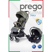 Prego Lotus Pro Kabin Boy Travel Bebek Arabası -tek Elle Katlanır-hafif -uv Tenteli -yağmurluk-örtü-kılıf