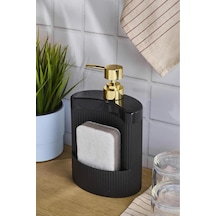 Buççin Online Mağaza Montana Oval Sıvı Sabunluk Siyah 540 Ml 16509 Plastik Siyah Çok Renkli