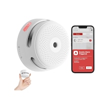 Pilli Akıllı Duman Dedektörü Yangın Alarmı Wi-fi Duman Dedektörü Gerçek Zamanlı Uygulama Bildirimleri Xs01-wx