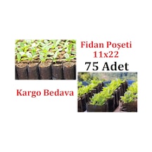 Fide Fidan Poşeti, 75 Adet, 11X22 Fidan Poşeti, Fidan Torbası