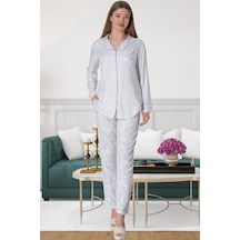 Mecit Pijama Mecit 5143 Bayan Pembe Boydan Düğmeli Uzun Kollu Pijama Takımı 001 Mecit Pijama Mecit 5143 Bayan Pembe Boydan Düğmeli Uzun Kollu Pijama Takımı 001