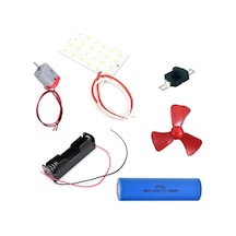Led Panel Motor Pervane Elektrik Deney Seti - Öğrenci Elektrik Devresi