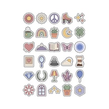 Retro Vintage Sticker Seti 150 Adet - 5'li Mega Paket No13 - Laptop Defter Ajanda Çok Renkli