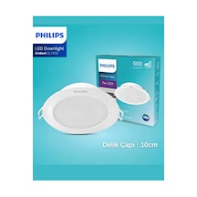 Philips Eridani 7w 6500k Dl190b Led6 D100 865tr Spot Armatür Dış 115mm Delik 100mm Beyaz
