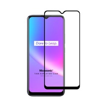 Microsonic Realme C25s Tam Kaplayan Temperli Cam Ekran Koruyucu Siyah