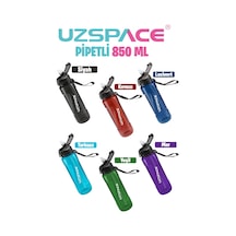 Uzspace Fiftyfifty Pipetli 850ml Tritan Su Matarası 001