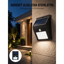 Bahçe Aydınlatması Güneş Enerjili Led Işık Lamba Sensörlü Dekoratif Yeni Nesil - Lisinya Diğer