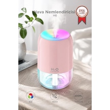 Koku Yayıcı Esanslı Cihaz Ferahlatıcı Hava Nemlendirici Buhar Makinesi H6 Pembe 200ml
