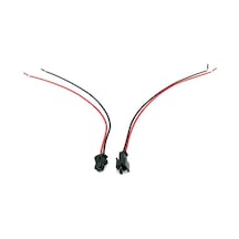 Electroon 2Li Soketli Kablo Dişi-Erkek Takım 10Cm - 10Adet