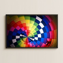 Balon İçinden Renk Spiral Uv Baskılı Modern Sanat Pvc Tablo