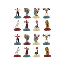 Beistle Vintage Circus Mini Masa Başlıkları, 16 Adet, 12,7 Cm, Çok Renkli