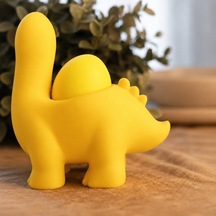 Bezos 3d Baskı Dinozor Yumurtalık - Sevimli Eggosaurus Yumurta Tutucu-sarı 22
