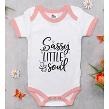 Bk Gift Bk Kids Sassy Little Soul Tasarımlı Pembe Bebek Body Zıbın-1 3-6 Ay Sarı