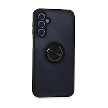 Samsung Uyumlu Galaxy M34 5g Uyumlu Kılıf Montreal Yüzüklü Silikon Kapak - Siyah