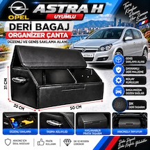 Opel Astra H Uyumlu Oto Bagaj Organizeri Deri Bagaj Kutu Çanta 1