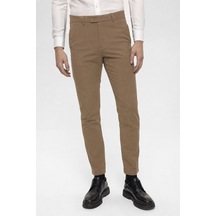 Antioch Erkek Aksesuar Detaylı Slim Fit Pantolon Camel