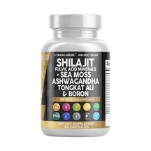 Shilajit + Sea Moss + Coq10 + Pqq + Boron + Black Pepper + Tongali + Boron 90 Capsul Usa Menşei