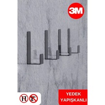 4lü Yapışkanlı Askılık Kapı Arkası Bornoz Askılığı Mutfak Banyo Askılığı Havlu Askılık Diğer