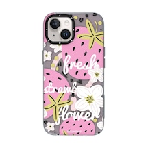 İphone 15 Uyumlu Kılıf Magsafe Şarj Özellikli Youngkit Fruity Flavour Serisi Pembe