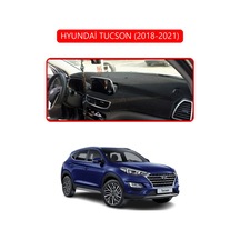 Hyundai Tucson 2018-2021torpido Koruma Halısı Kırmızı Kenar