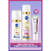 Spf50 Luminous630 Leke Karşıtı Gündüz Yüz Kremi, Cilt Serumu Ve Berry Nemlendirici Dudak Parlatıcı