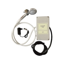 12V Adaptörlü Portatif Duş Seti Beyaz 12V Adaptörlü Portatif Duş Seti Beyaz