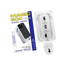 İphone 13/13 Pro / 14 / 16e Ekran Koruyucu Cam Magıc-box Tozsuz Hizalama Tam Kaplama 9h Kırılmaz & Çizilmez