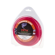 Veta Trimmer Misina 3.5mm 37mt Kırmızı 3 Köşe