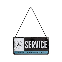 28030 - Mercedes-benz - Servis, Sac Levha, Asma Levha, Kapı Levhası, Kordon Dahil, 10 X 20 Cm