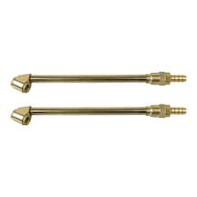 Iki Taraflı Lastik Teker Şişirme Hava Jakı Lastik Tamir Aracı 1/4" Çift Ayak Krom Kaplama Hava Jakı